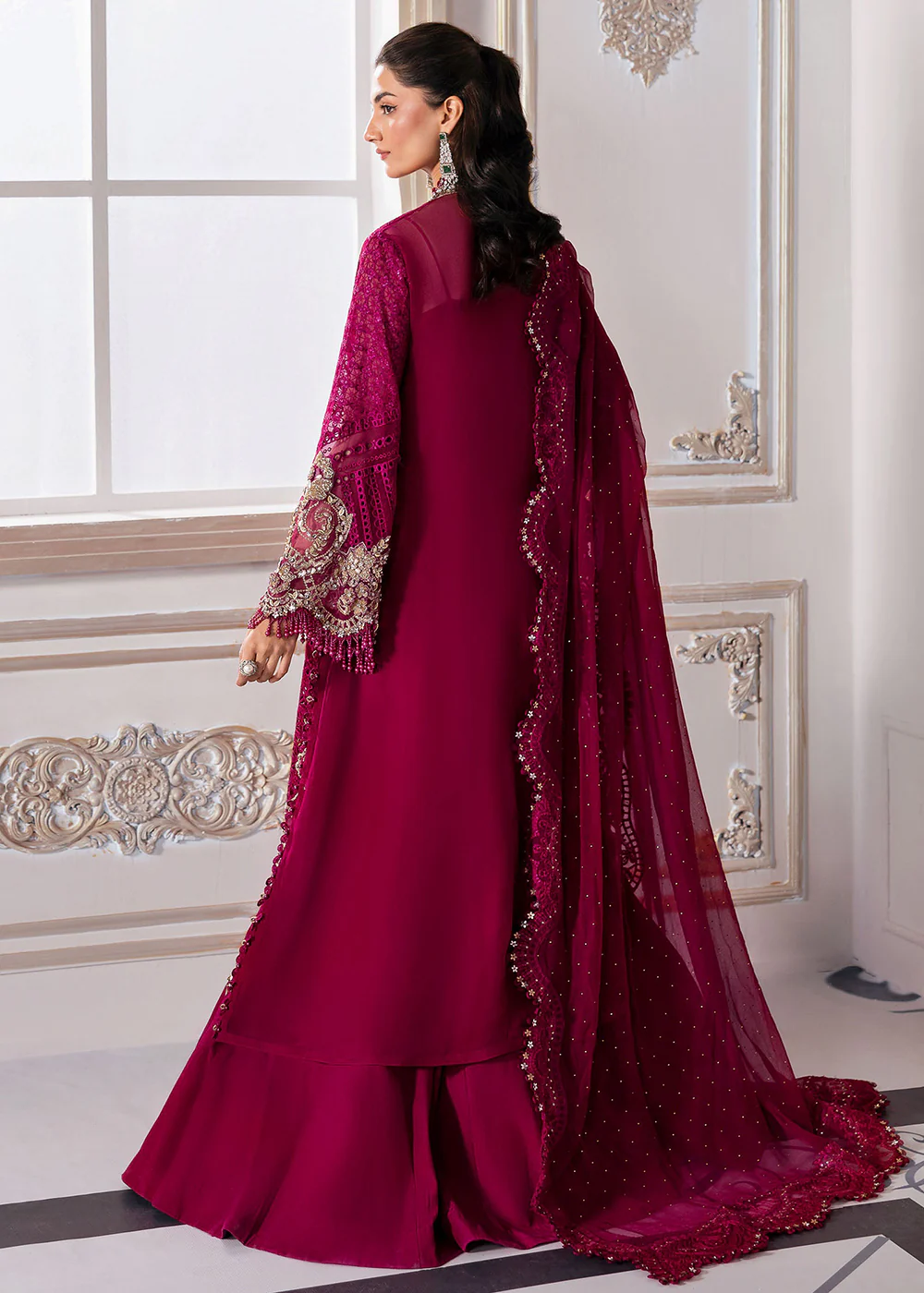 Unstitched Mbroidered Edition '25 by Maria B | BD-3003 - Image 3