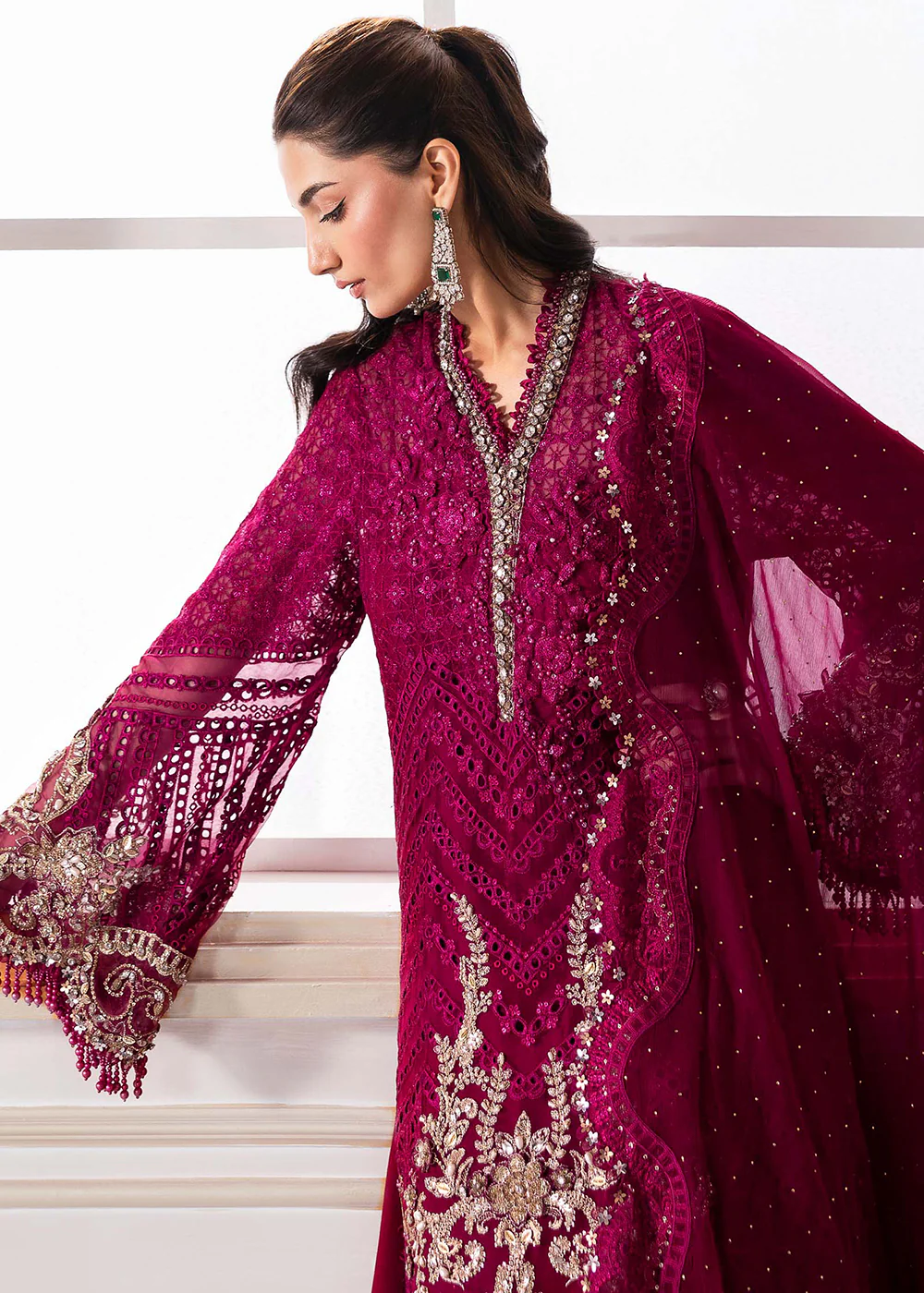 Unstitched Mbroidered Edition '25 by Maria B | BD-3003 - Image 5