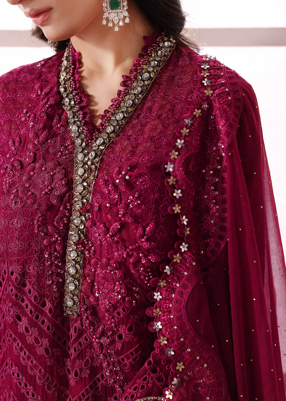 Unstitched Mbroidered Edition '25 by Maria B | BD-3003 - Image 7