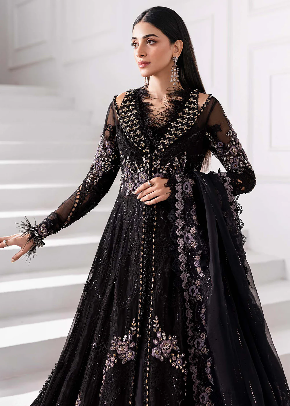 Unstitched Mbroidered Edition '25 by Maria B | BD-3004 - Image 2