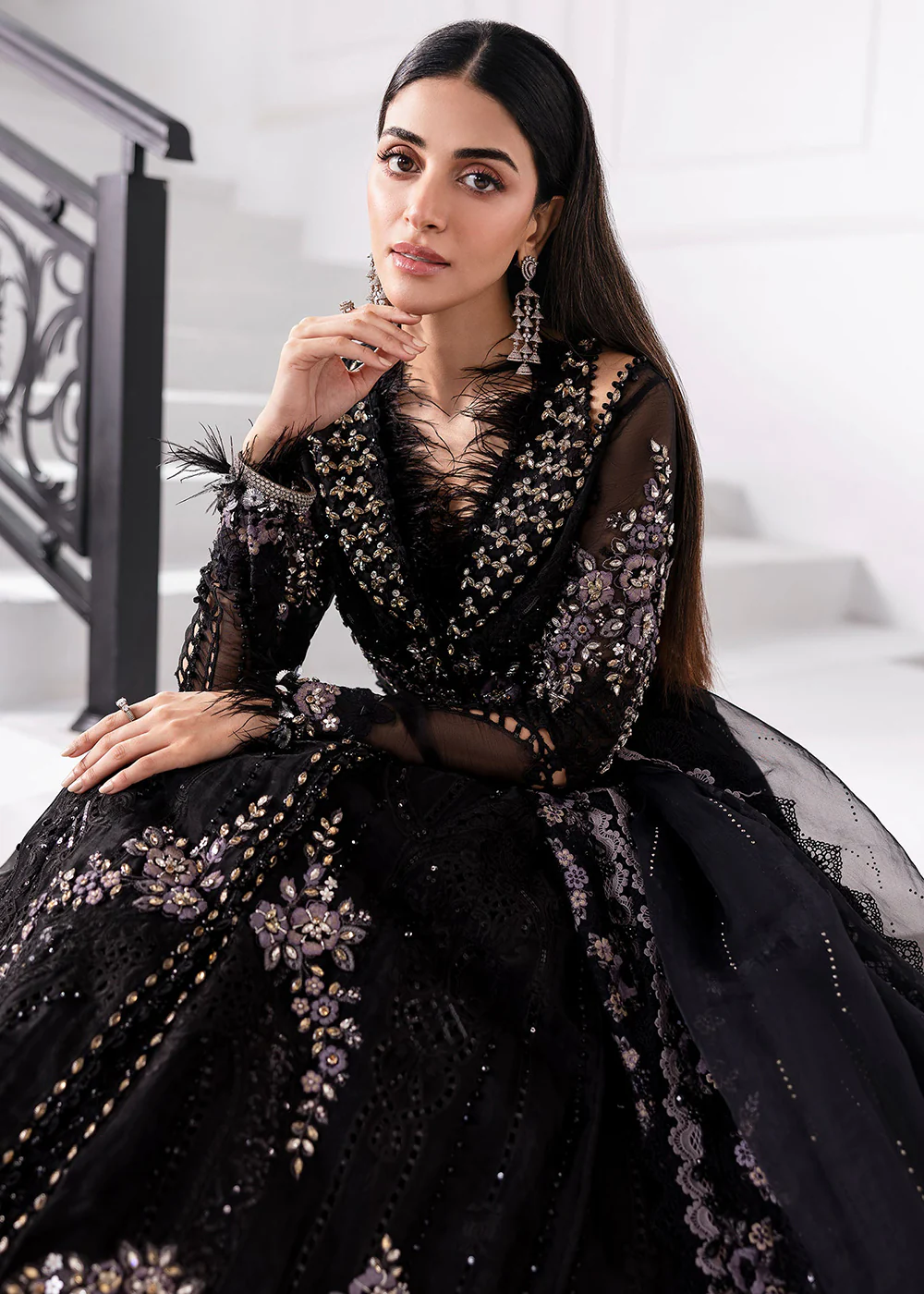 Unstitched Mbroidered Edition '25 by Maria B | BD-3004 - Image 4