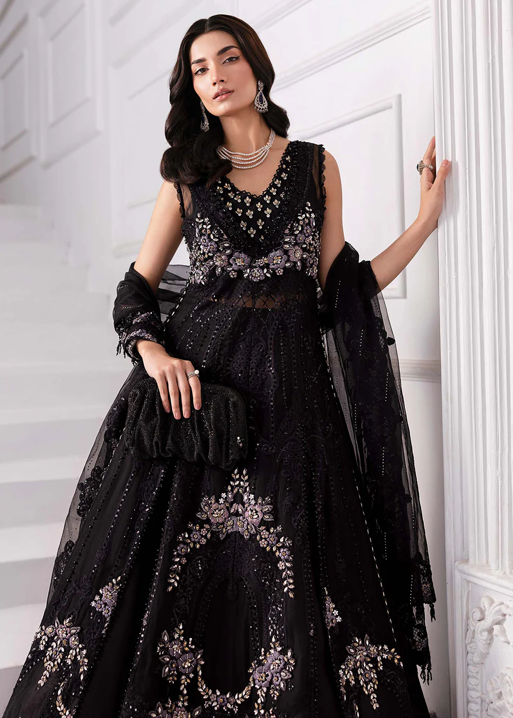 Unstitched Mbroidered Edition '25 by Maria B | BD-3004 - Image 9