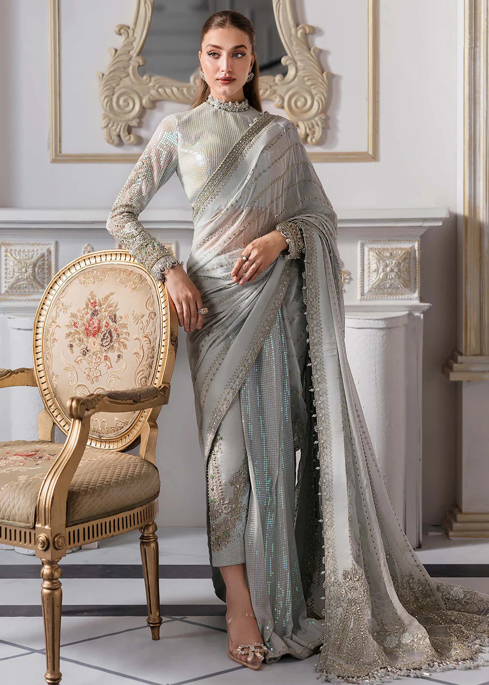 Unstitched Mbroidered Edition '25 by Maria B | BD-3005 - Image 8