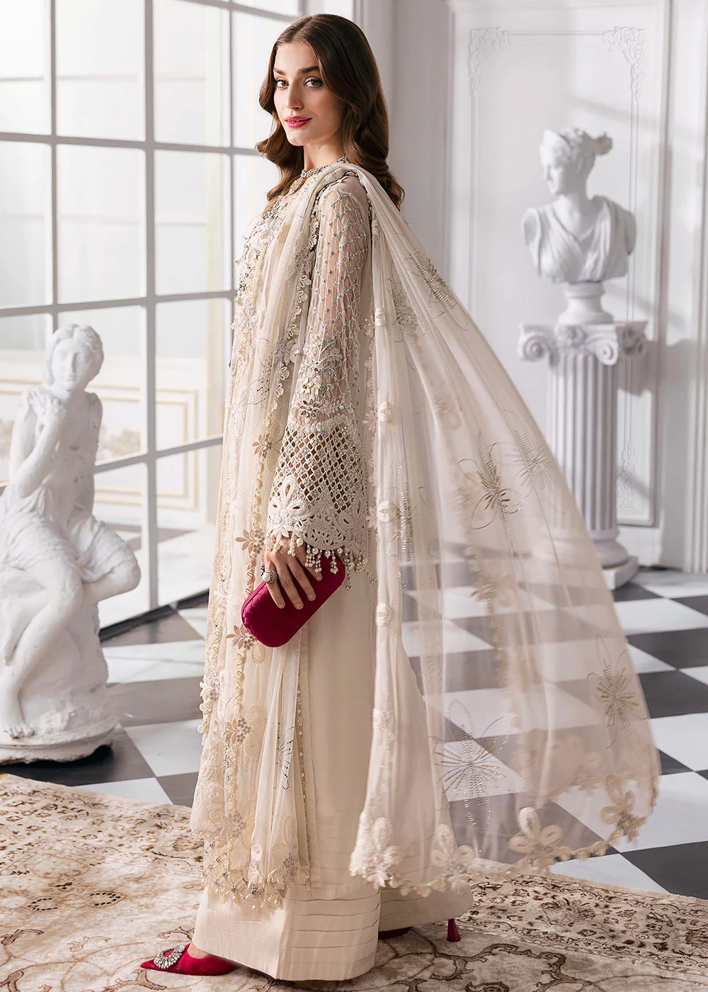 Unstitched Mbroidered Edition '25 by Maria B | BD-3007 - Image 3