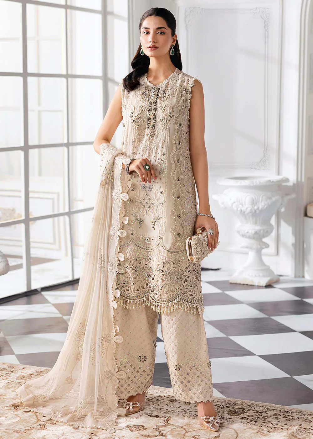 Unstitched Mbroidered Edition '25 by Maria B | BD-3007 - Image 5