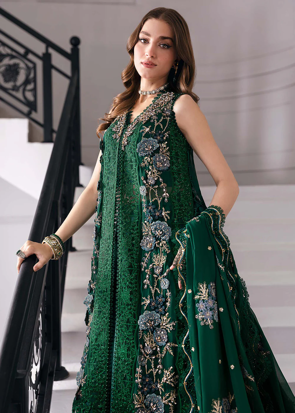 Unstitched Mbroidered Edition '25 by Maria B | BD-3008 - Image 13
