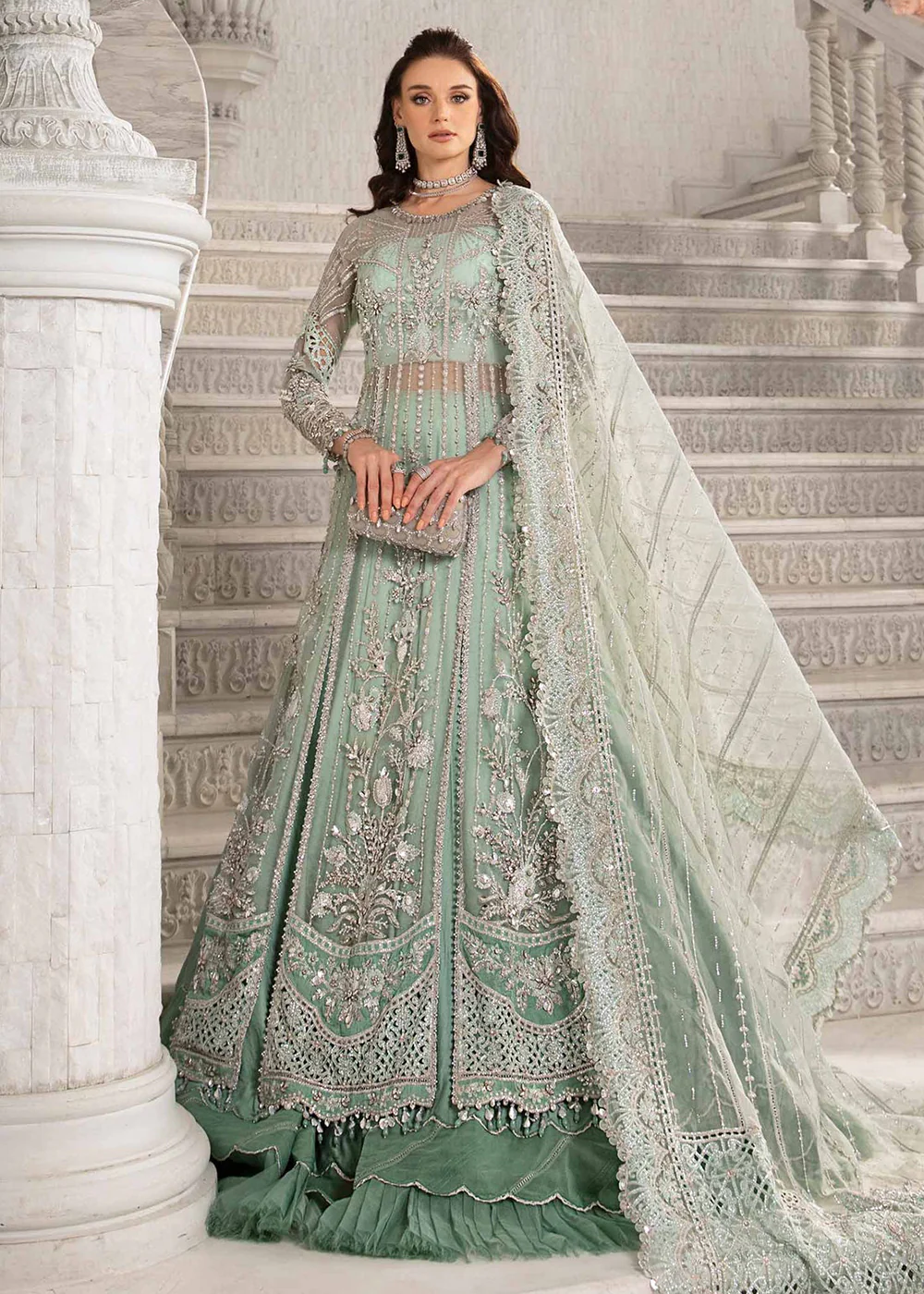 Unstitched Mbroidered Wedding Formals 2024 by Maria B | BD-2803 - Image 9