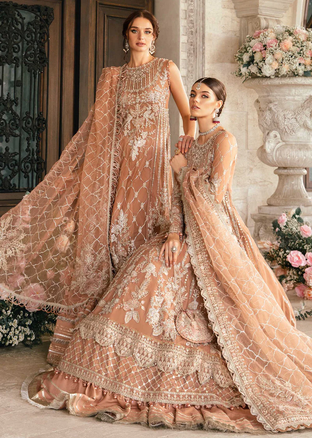 Unstitched Mbroidered Wedding Formals 2024 by Maria B | BD-2804 - Image 3