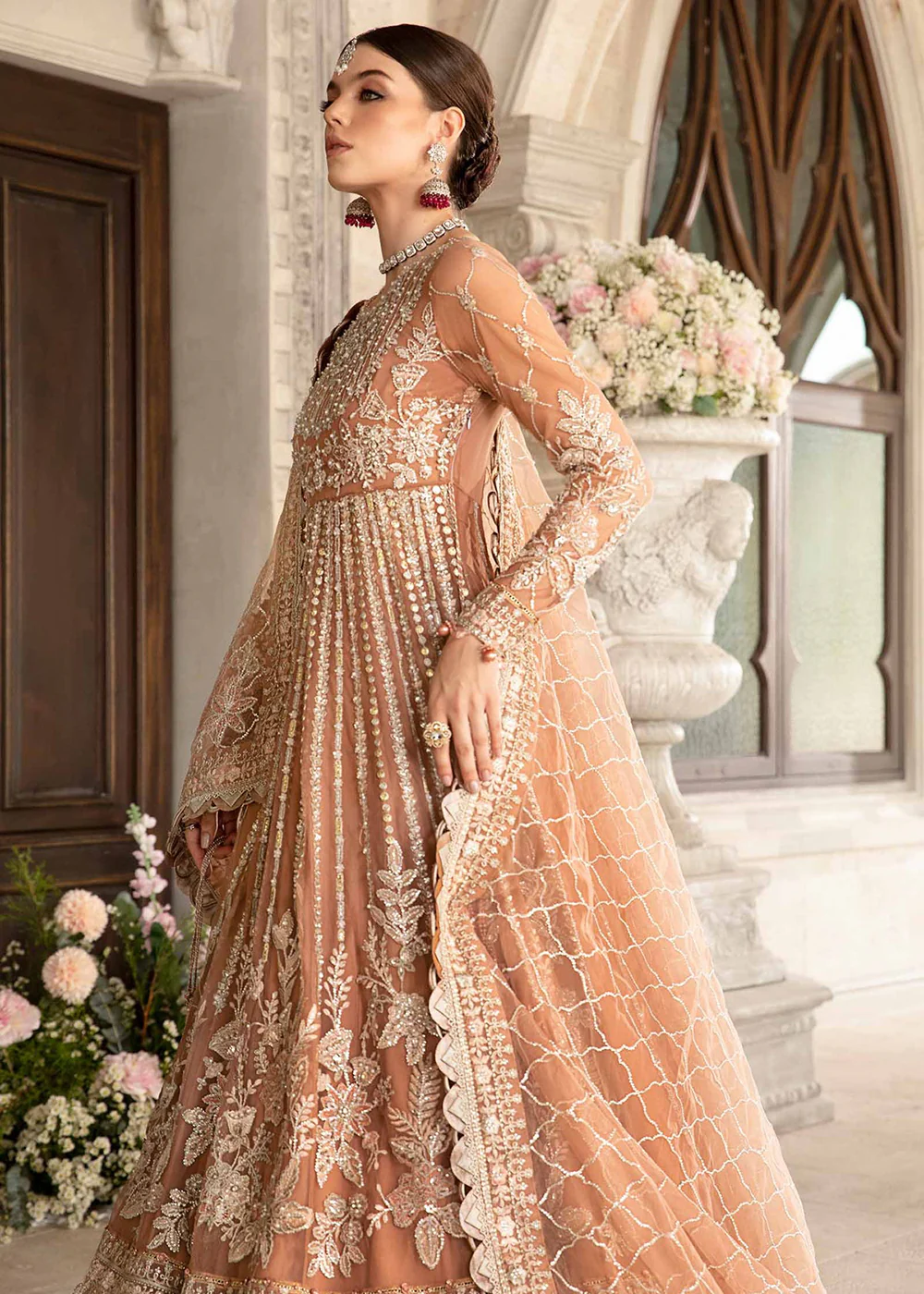 Unstitched Mbroidered Wedding Formals 2024 by Maria B | BD-2804 - Image 6