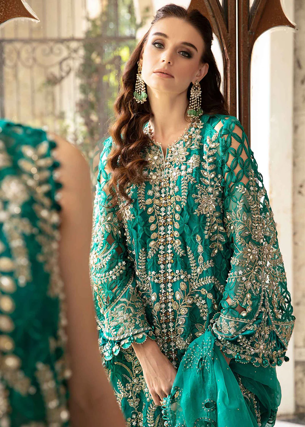 Unstitched Mbroidered Wedding Formals 2024 by Maria B | BD-2806 - Image 3