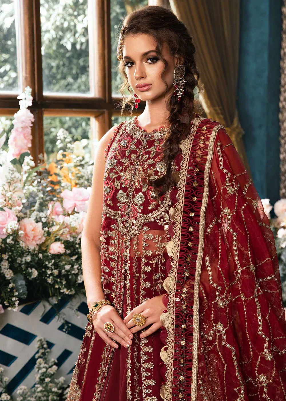 Unstitched Mbroidered Wedding Formals 2024 by Maria B | BD-2807 - Image 5