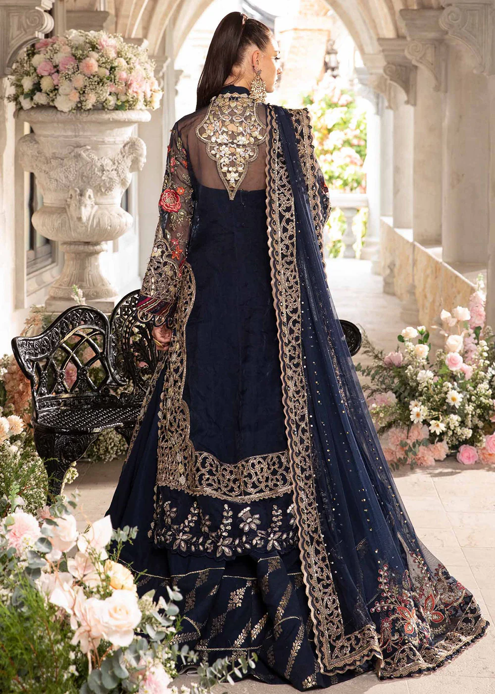 Unstitched Mbroidered Wedding Formals 2024 by Maria B | BD-2808 - Image 4