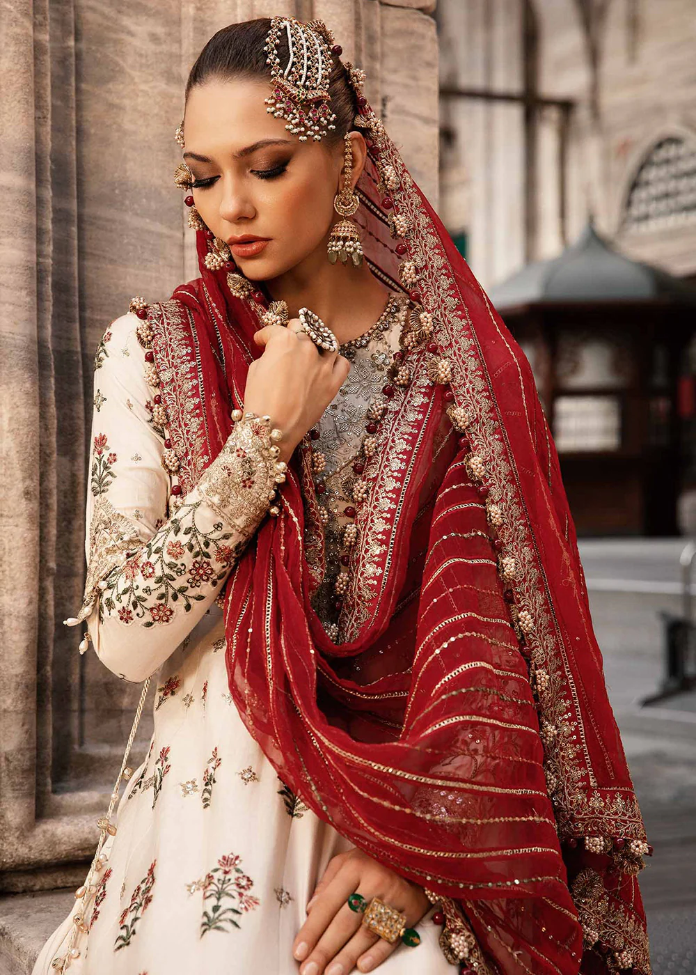 Unstitched Sateen Formals '24 by Maria B | CST-801 - Image 2