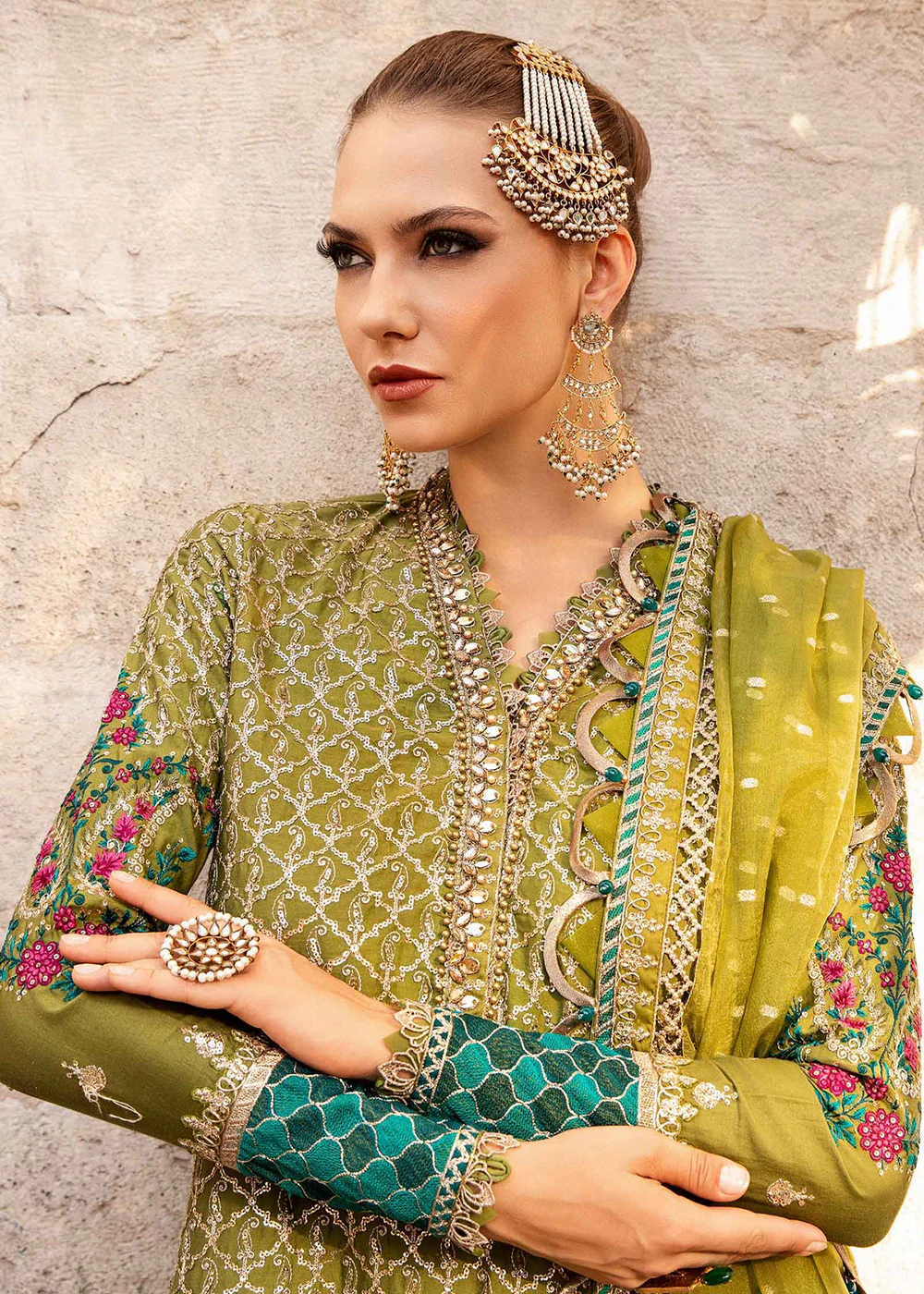 Unstitched Sateen Formals '24 by Maria B | CST-803 - Image 2
