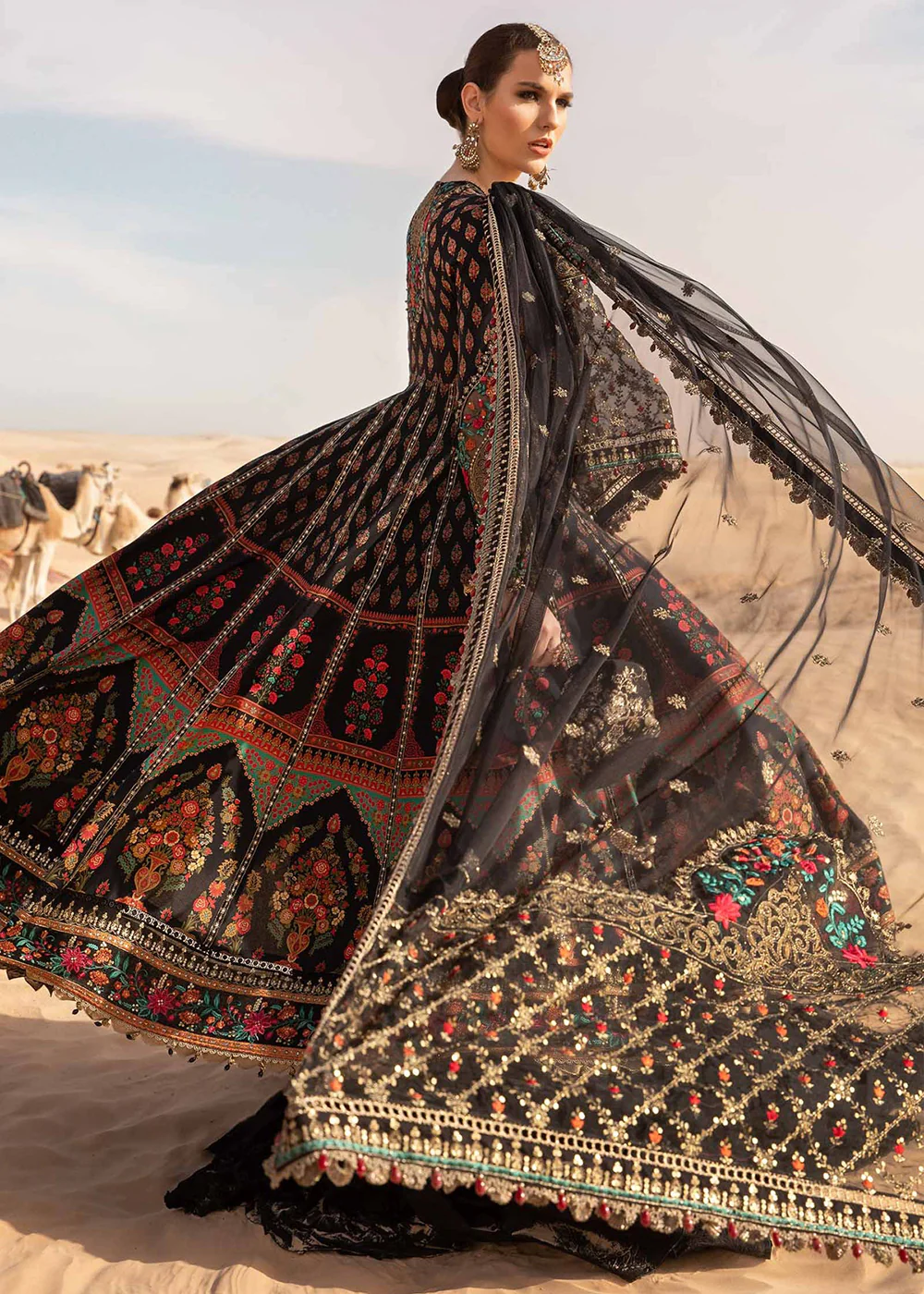 Unstitched Voyage a' Luxe Lawn '24 by Maria B | D-2413-B - Image 3