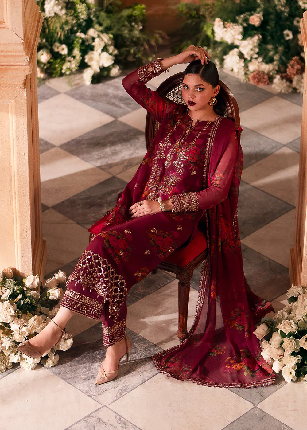 Vasal Luxury Chiffon Collection '24 by Charizma | VSL5-08 - Image 4