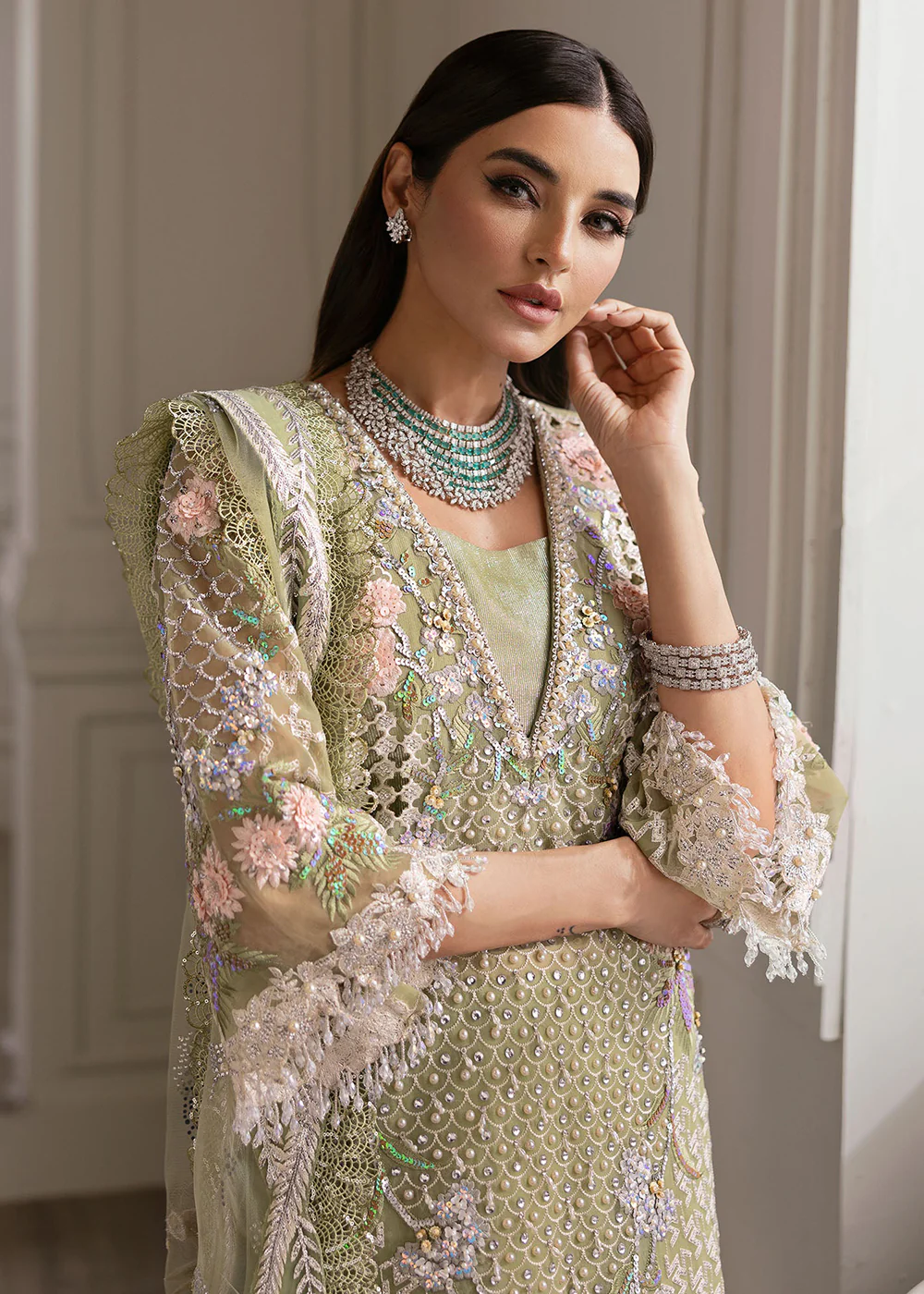 Wedding Collection '24 by Crimson X Saira Shakira | Sparkle Cascade - Image 4