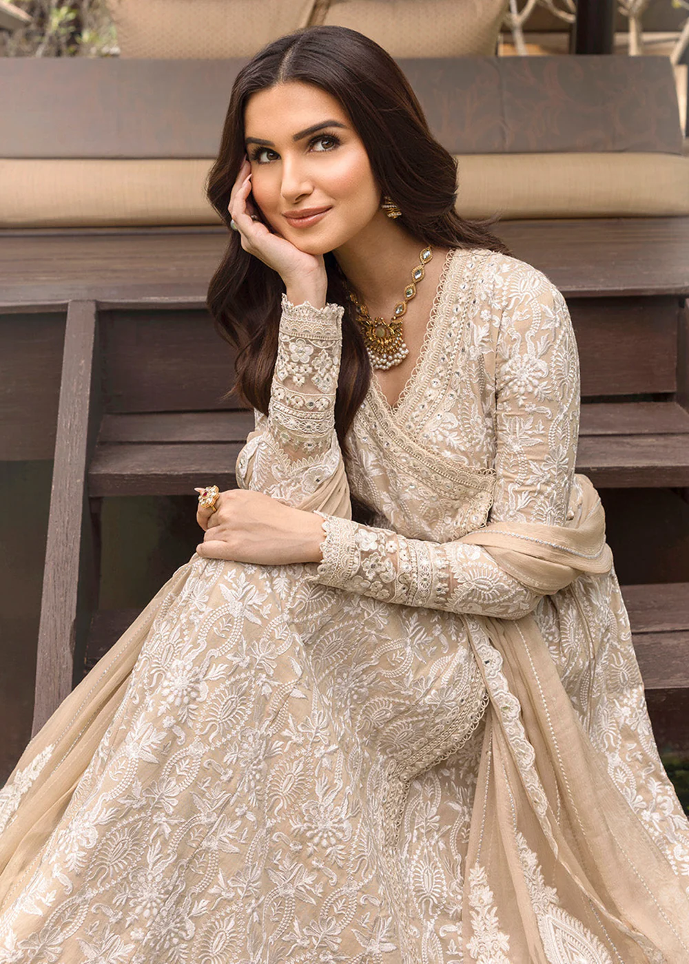 Zinnia Unstitched Luxury Lawn '25 by Faiza Saqlain | Ilima - Image 3