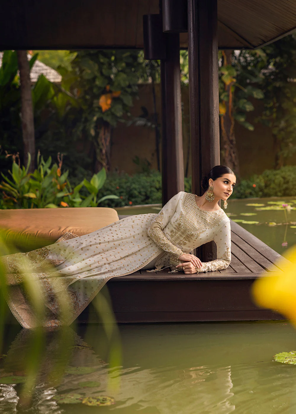 Zinnia Unstitched Luxury Lawn '25 by Faiza Saqlain | Lily - Image 5