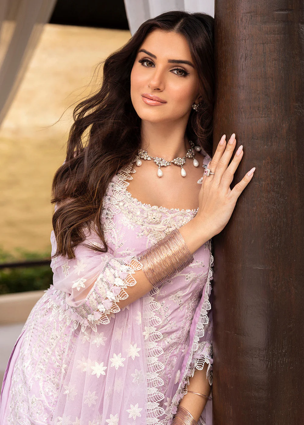 Zinnia Unstitched Luxury Lawn '25 by Faiza Saqlain | Soma - Image 2