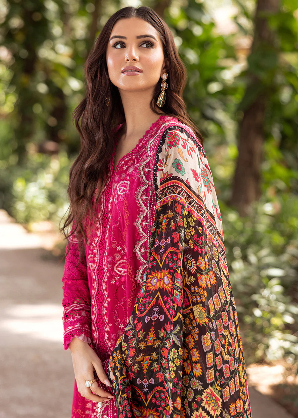 Zinnia Unstitched Luxury Lawn '25 by Faiza Saqlain | Varda - Image 2