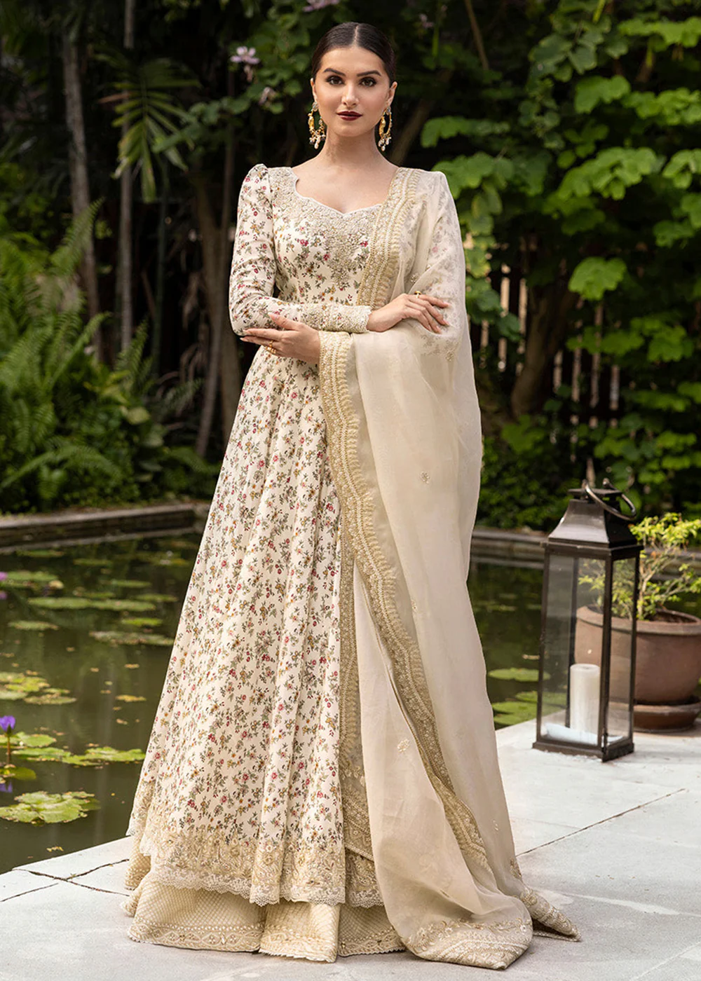 Zinnia Unstitched Luxury Lawn '25 by Faiza Saqlain | Vinika