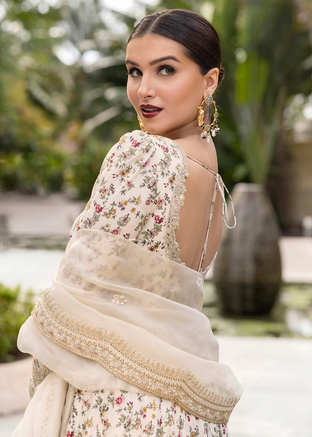 Zinnia Unstitched Luxury Lawn '25 by Faiza Saqlain | Vinika - Image 2