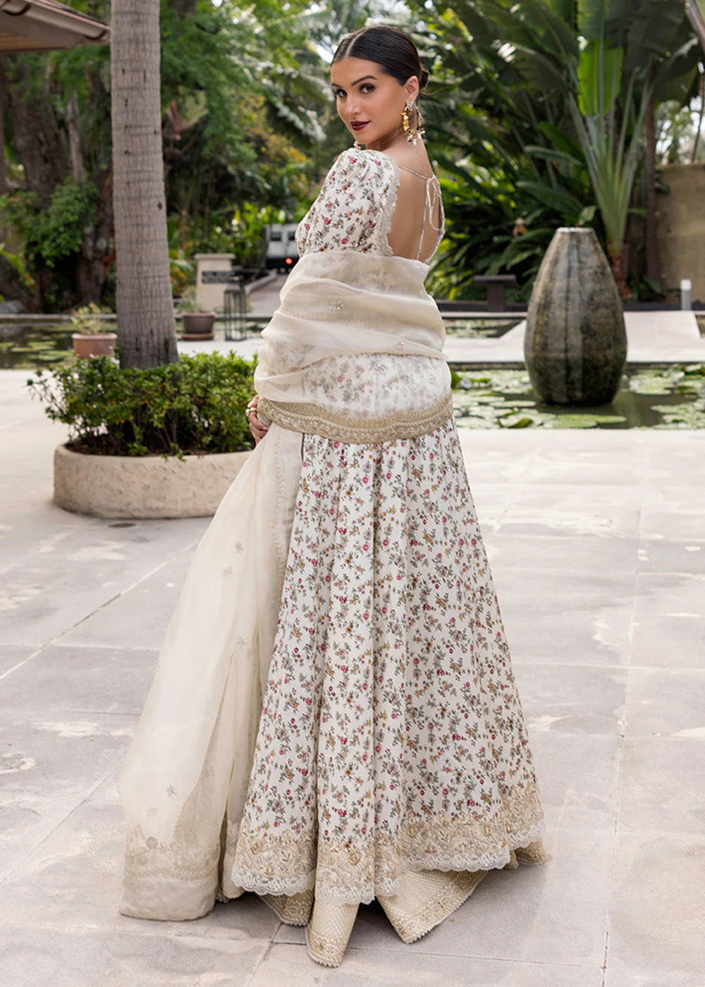 Zinnia Unstitched Luxury Lawn '25 by Faiza Saqlain | Vinika - Image 4